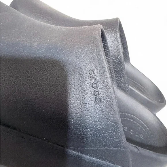 CROCS Black Platform Mules - Picture 3 of 3